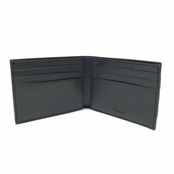 Coach Men’s Slim Billfold Varsity Canvas Wallet - Picture 4 of 5